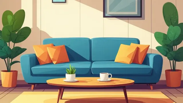 Ilustrasi Meja Kopi.