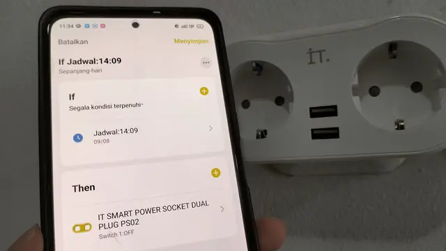 IT Smart Power Socket Dual Plug PS02 (Liputan6.com/Giovani Dio Prasasti)