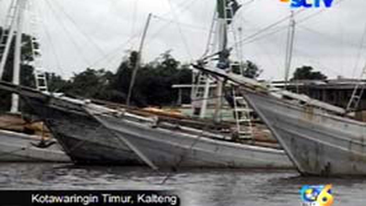 Mengangkut Kayu Ilegal, 16 Kapal Motor Disita