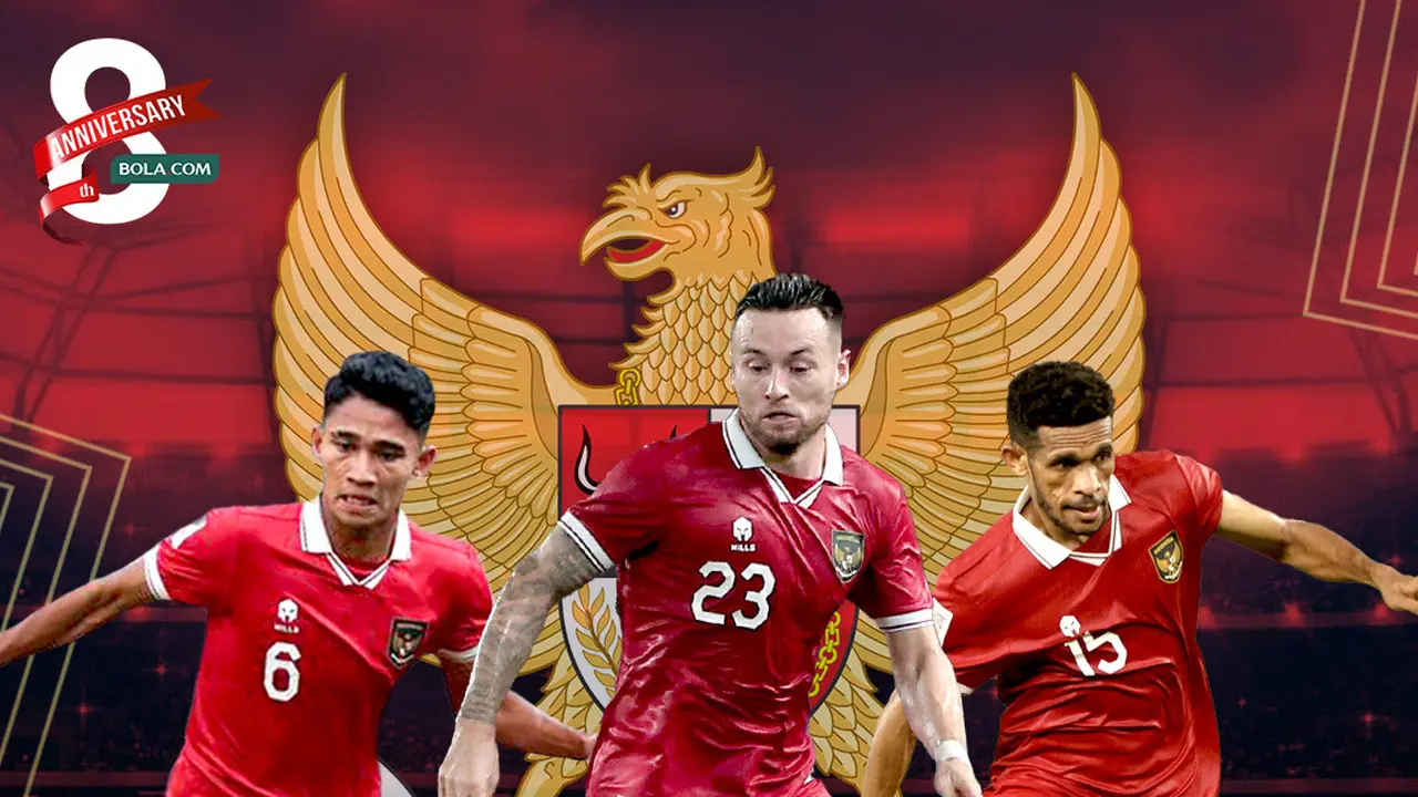Timnas Indonesia - Marc Klok, Marselino Ferdinan, dan Ricky Kambuaya