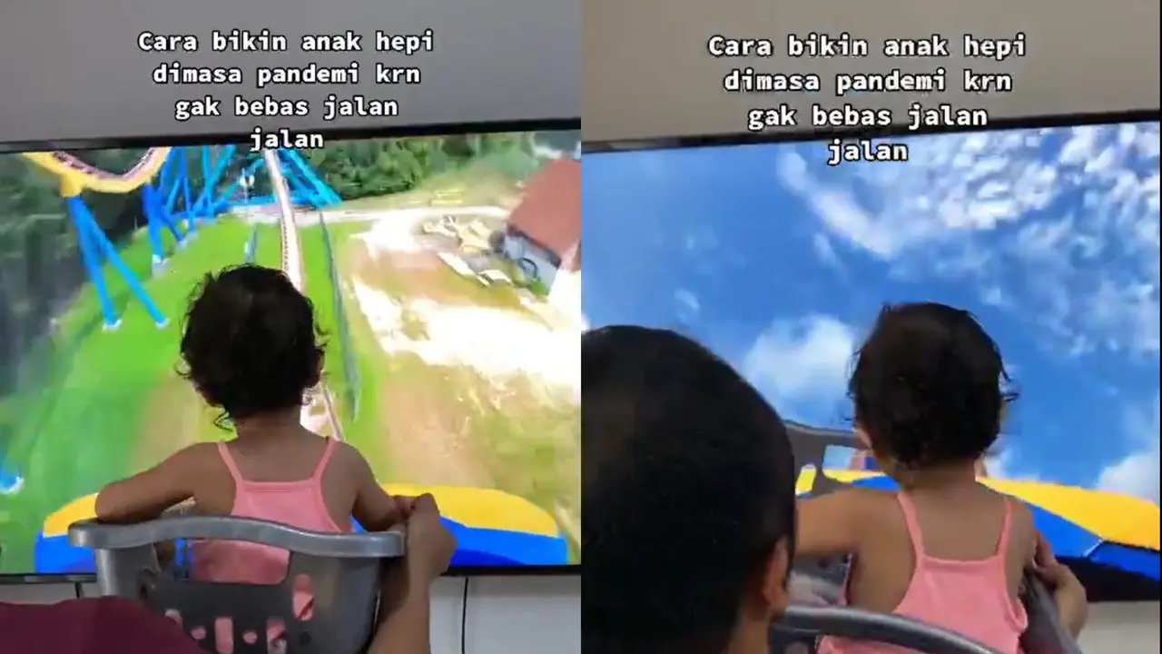 Cara Super Kreatif Ayah Hibur Anaknya di Rumah, Konyol tapi Bisa Ditiru