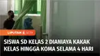 Seorang siswa kelas 2 SD di Malang, Jawa Timur, mengalami koma, setelah dianiaya sejumlah kakak kelasnya. Korban dianiaya karena menolak menyerahkan uang jajan kepada para pelaku.