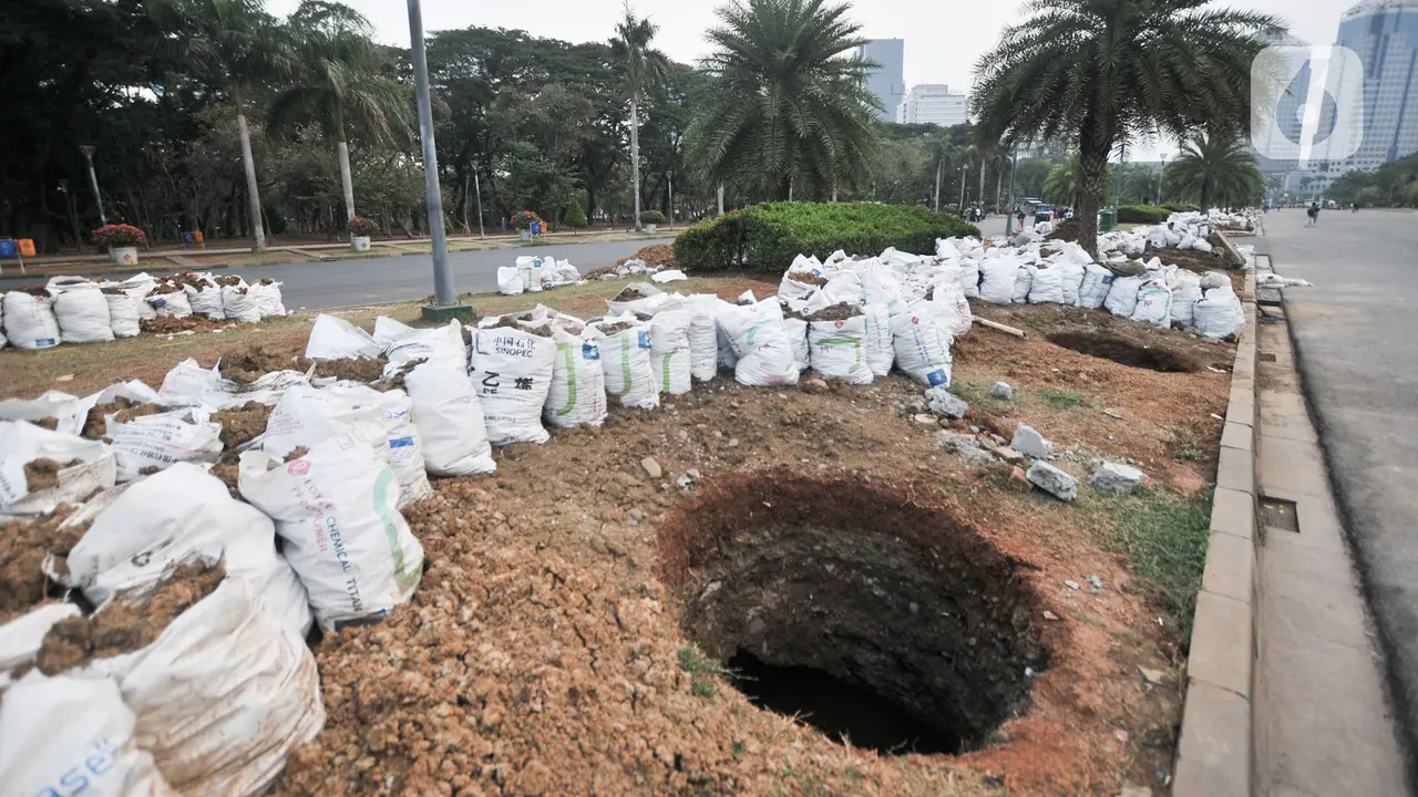 Sumur Resapan di Kawasan Monas