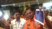 Kepala Basarnas Marsekal Madya TNI M Syaugi saat jumpa pers mengenai KM Sinar Bangun yang tenggelam di Danau Toba (Liputan6.com/ Muhammad Radityo)