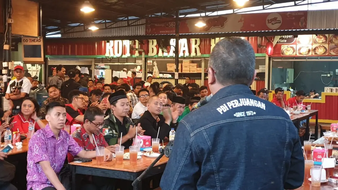PDIP bersama milenial. (Liputan6.com/Radityo Priyasmoro)