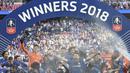 Trofi Piala FA pun tak luput dari incaran skuad The Blues. Mereka berhasil menjadi jawara hingga lima kali yakni pada tahun 2007, 2009, 2010, 2012 dan 2018. (AFP/Glyn Kirk)