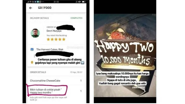 7 Potret Tulisan Kocak di Kue Ulang Tahun Ini Bikin Geleng Kepala