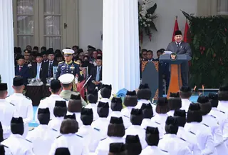 Prabowo menegaskan ekonomi Pancasila harus berpihak pada kepentingan nasional dan rakyat. (Foto: Biro Pers Sekretariat Presiden)
