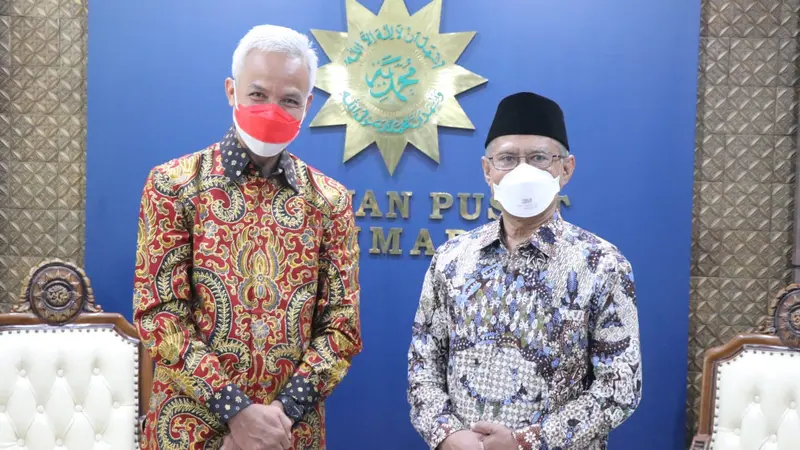 Ganjar Pranowo Temui Ketua PP Muhammadiyah di Jogja, Ternyata Ini yang Dibahas
