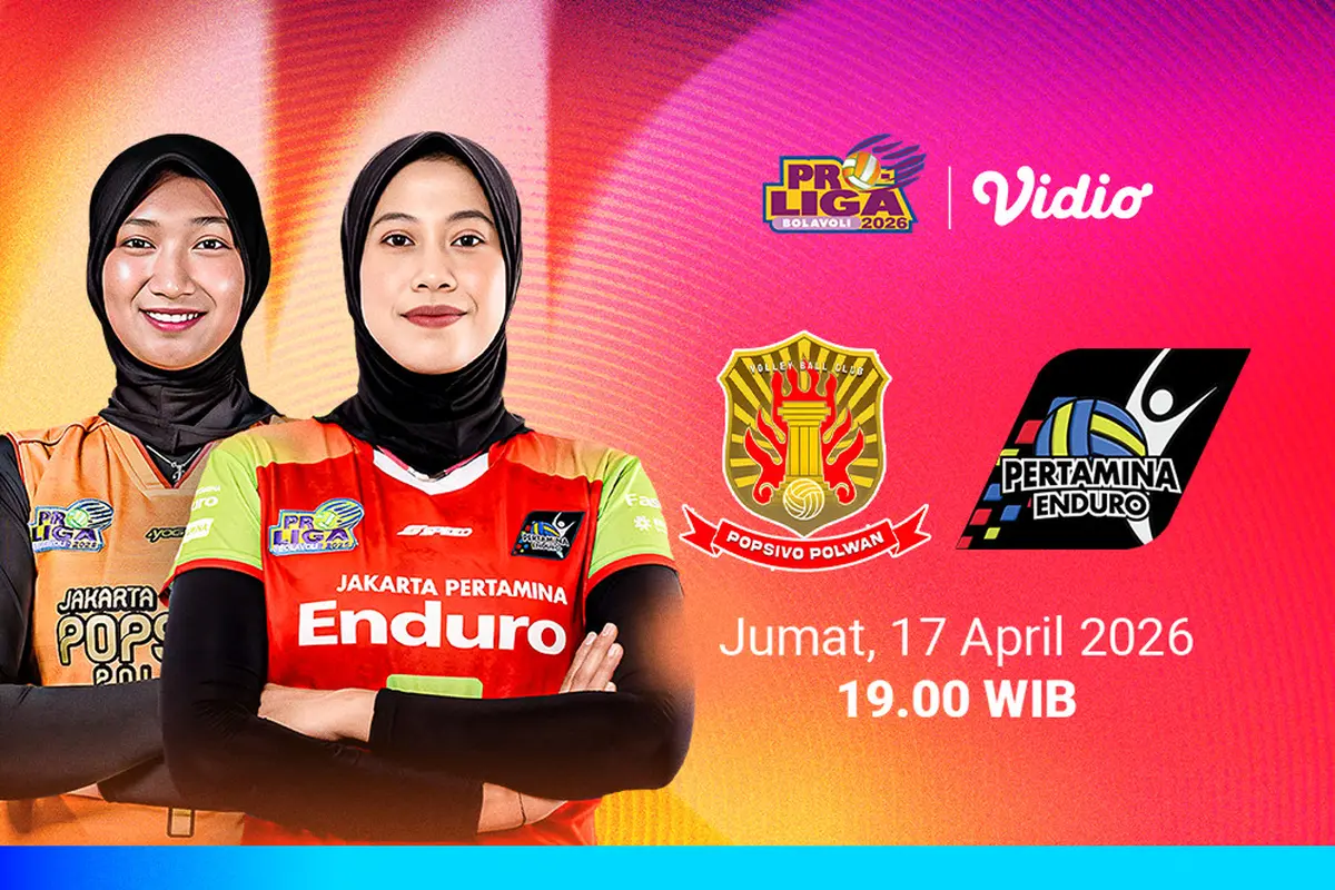 Popsivo Polwan vs Jakarta Pertamina Enduro menjadi laga sengit di Proliga 2026, eksklusif hanya di Vidio.