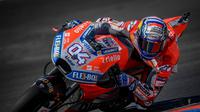 Pembalap Ducati Corse, Andrea Dovizioso meraih hasil buruk pada FP2 MotoGP Argentina 2018. (Twitter/Ducati Motor)