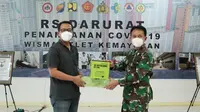 Tekiro memberikan bantuan seperangkat tools untuk RS Darurat Wisma Atlet, Kemayoran, Jakarta. (Foto: Dok. Tekiro)