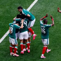 Selebrasi pemain Meksiko saat melawan Afsel di laga pembuka Piala Dunia 2026 (AFP)