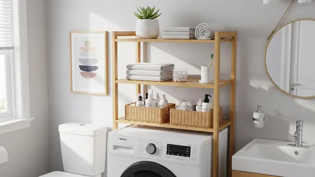 Model Rak Kamar Mandi yang Cocok untuk Ruang Sempit/AI Generated