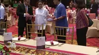 Menlu Retno LP Marsudi mengecek persiapan akhir Bali Democracy Forum di Nusa Dua. (Liputan6.com/Andreas Gerry Tuwo)