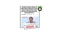 Cek Fakta: Hoaks Artikel Presiden Prabowo Marah ke Rakyat yang Bikin Pusing Pemerintah