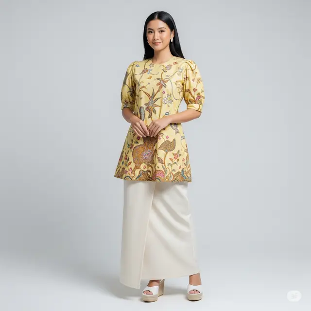 8 Baju Batik Lengan Puff untuk Acara Formal: Style Elegan dan Profesional