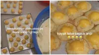 Kue Nastar Berubah Jadi Bentuk Telur Ceplok. (Sumber: TikTok/ @noviahnn)