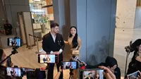 Dinar Candy Kenalkan Resul yang Baru Dikenal 3 Bulan di Resepsi Nathalie Holshcer