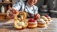 resep bomboloni ©Ilustrasi dibuat AI