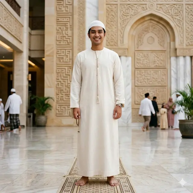 Model Baju Jubah Pria untuk Lebaran