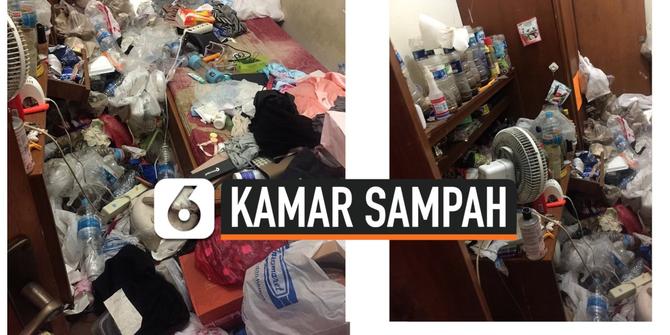 VIDEO: Viral, Dua Bulan Ditinggal Kamar Kos Penuh Tumpukan Sampah