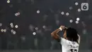 Pemain depan Timnas Indonesia U-19, Ronaldo Kwateh usai laga melawan Vietnam U-19 pada kualifikasi grup A Piala AFF U-19 2022 di Stadion Patriot Candrabhaga, Bekasi, Jawa Barat, Sabtu (2/7/2022). Timnas Indonesia U-19 gagal membungkam Vietnam U-19 setelah bermain imbang 0-0. (Liputan6.com/Helmi Fithriansyah)