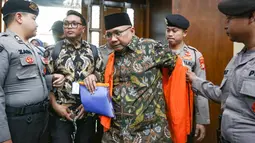 Terdakwa kasus dugaan korupsi kuota haji periode 2023-2024 Yaqut Cholil Qoumas bersiap mengikuti sidang di Pengadilan Tipikor, Jakarta, Selasa, 11 Agustus 2026. (KLY/Arie Basuki)