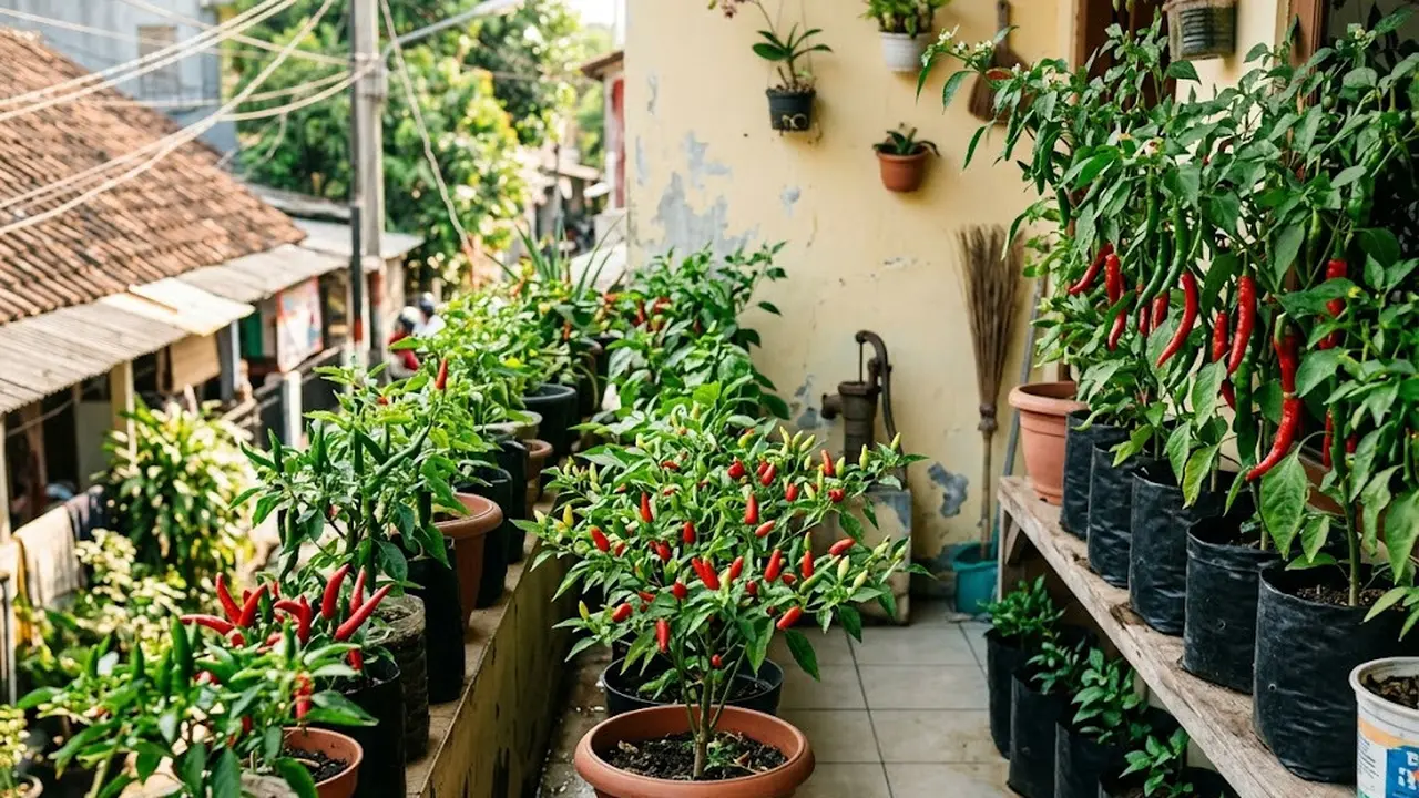 Cara Membuat Kebun Cabai Mini Panen 3 Bulan Modal Kecil