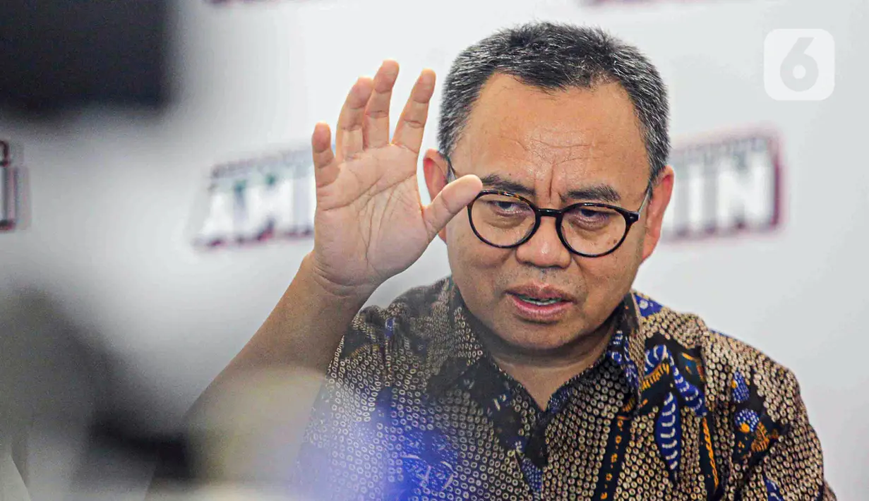 Sementara itu, mantan Gubernur DKI Jakarta Sutiyoso yang juga pernah menjabat sebagai Kepala Badan Intelijen Negara (BIN) dipastikan bergabung ke dalam barisan Timnas Pemenangan AMIN. (Liputan6.com/Faizal Fanani)