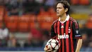 Striker AC Milan, Filippo Inzaghi ketika berlaga dalam lanjutan Liga Champions antara AC Milan vs Zurich di San Siro, Milan, 30 September 2009. AFP PHOTO/GIUSEPPE CACACE