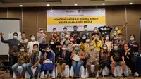 SEJUK bekerja sama dengan AJI Kota Bandung yang didukung International Media Support (IMS) menggelar dialog dengan insan pers agar media-media di Jawa Barat memberikan ruang bagi korban dan kelompok rentan. (Foto: Dok. Sejuk)