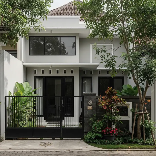 9 Model Rumah Sederhana yang Ada Gerbangnya, Estetika Hunian Impian