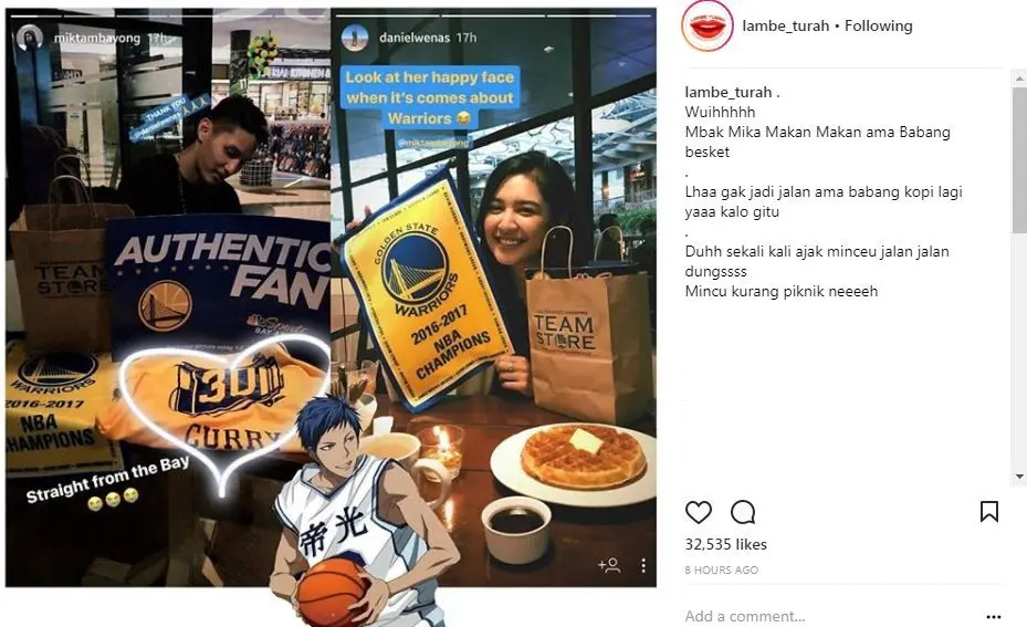 Ini pacar baru Mikha Tambayong? [foto: instagram/lambe_turah]