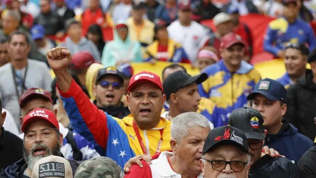 Turun ke Jalan, Kelompok Pekerja Venezuela Desak Pembebasan Nicolas Maduro