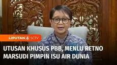 Menteri Luar Negeri RI, Retno Marsudi dipilih oleh Perserikatan Bangsa-Bangsa (PBB) untuk isu air dunia. Pengumuman penunjukan ini disampaikan langsung Sekjen PBB oleh Antonio Guteres pada Jumat, 13/09/2024. Retno mulai menjabat 1 Nov mendatang setel...