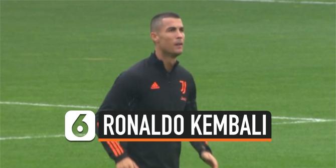 VIDEO: Setelah Pulih dari Covid-19, Cristiano Ronaldo Kembali Latihan