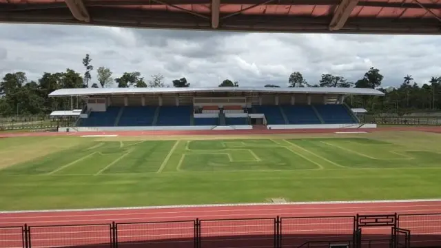 Mimika Sport Complex (MSC) di Kabupaten Mimika, Papua, yang dibangun oleh  PT Freeport Indonesia. (Ilyas/Liputan6.com)