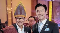 Menteri Pariwisata dan Ekonomi Kreatif Sandiaga Uno bersama Choi Siwon. (Instagram/ sandiuno)