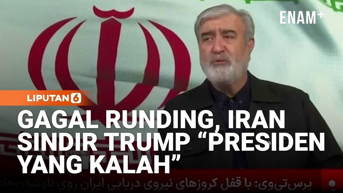 21 Jam Negosiasi Gagal! Iran Sebut Trump “Presiden yang Kalah”