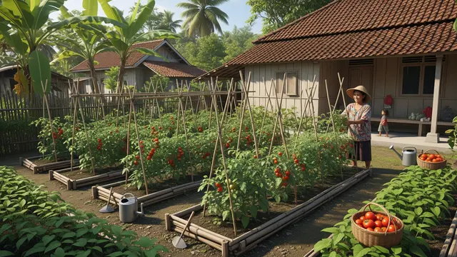 Model Kebun dan Peternakan Mini yang Bisa Jadi Penghasilan Tambahan di Rumah Model Kebun Tomat Rumahan