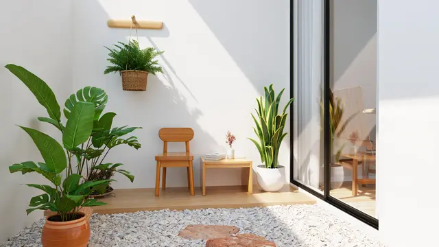 Desain Rumah Kecil Tapi Tetap Punya Area Santai (AI)