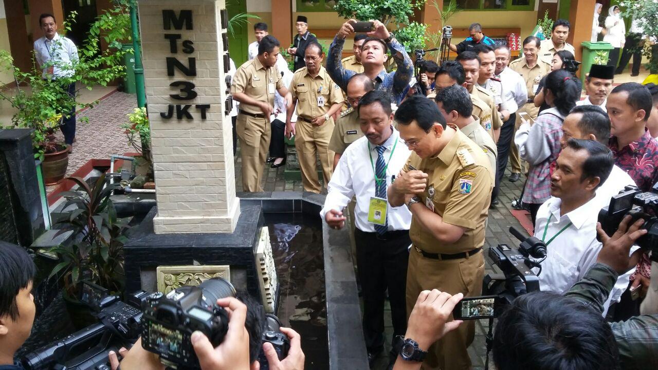 Ahok di MTS 3 Jakarta