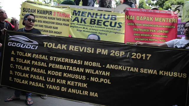 Demo Pengemudi Taksi Online