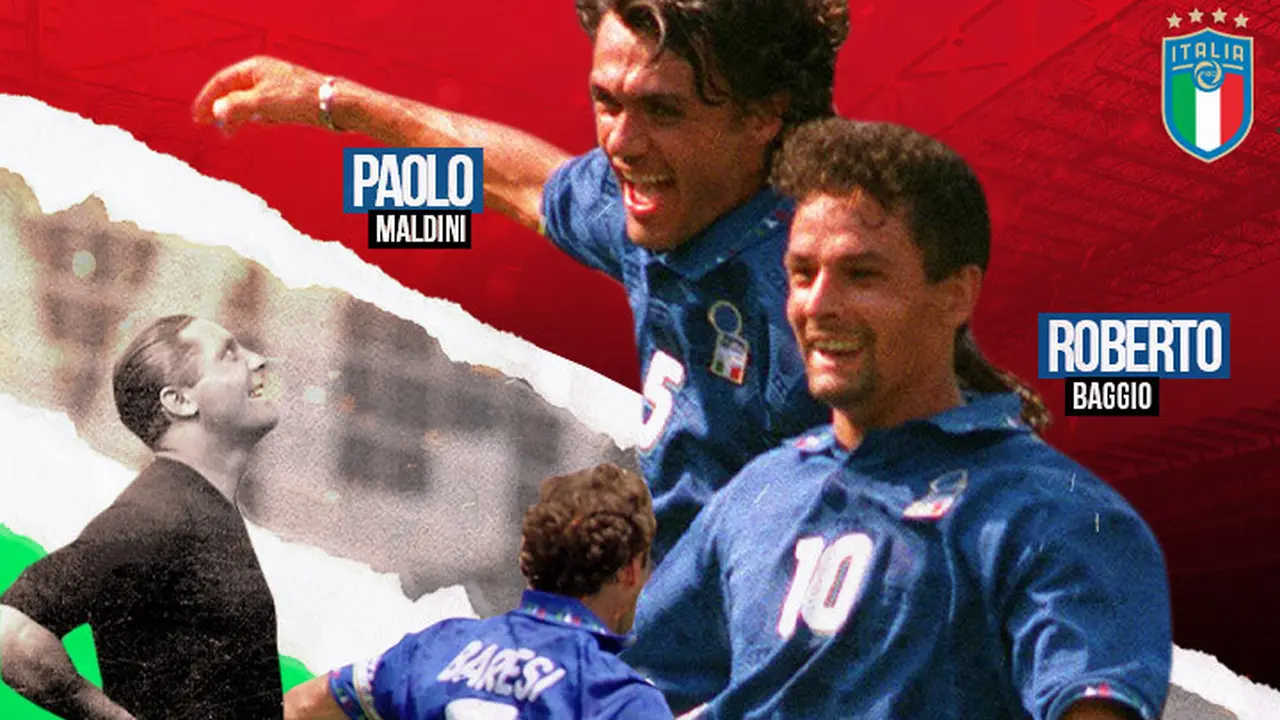 GOAT of Italy: Paolo Maldini, Giuseppe Meazza, Franco Baresi, Roberto Baggio