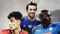 Kai Havertz, Ben Chilwell dan Kalidou Koulibaly. (Bola.com/Dody Iryawan)