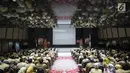 Suasana saat Gubernur DKI Jakarta Anies Baswedan menyampaikan pidato dalam acara Pengarahan Gubernur dan Wakil Gubernur kepada walikota/bupati, camat dan lurah di Balaikota DKI Jakarta, Senin (13/11). (Liputan6.com/Immanuel Antonius)