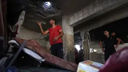 Sedikitnya enam orang tewas akibat serangan terbaru Israel tersebut. (BASHAR TALEB/AFP)