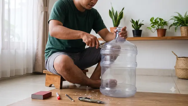 Membuat Kolam Mini Galon Bekas Tanpa Aerator