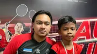 Peserta Audisi PB Djarum 2024, La Ode Muhammad Ahsan Kamil, saat menceritakan kisahnya pergi dari Sorong dan berlatih 3 bulan di PB Champion Kudus demi mencoba peruntungan menjadi atlet binaan PB Djarum. (Liputan6.com/Melinda Indrasari)